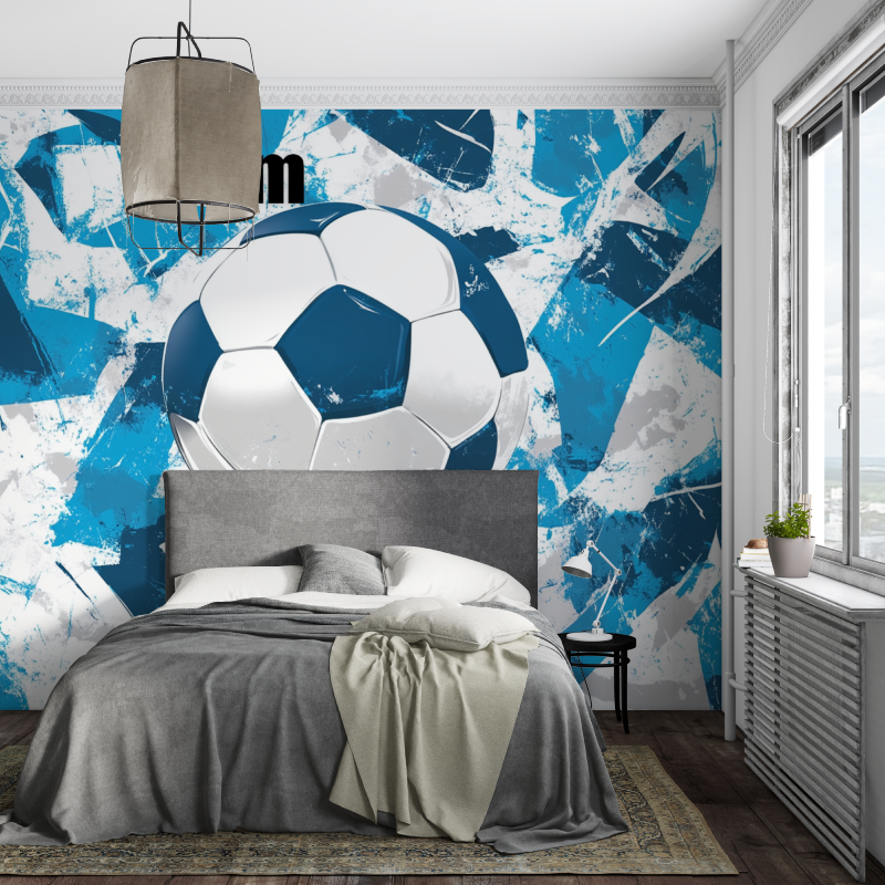 Papier peint prenom personnalise foot piece ados