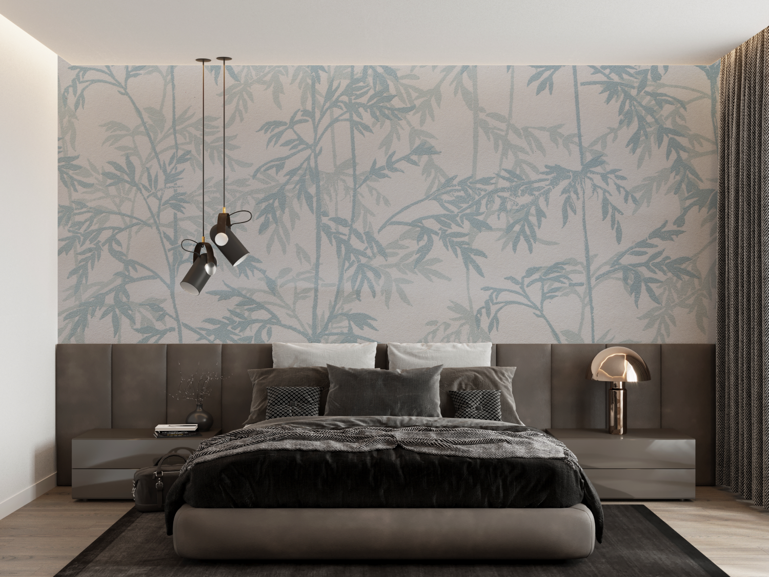 Papier Peint Toile De Jouy Tendance - panoramique tendance