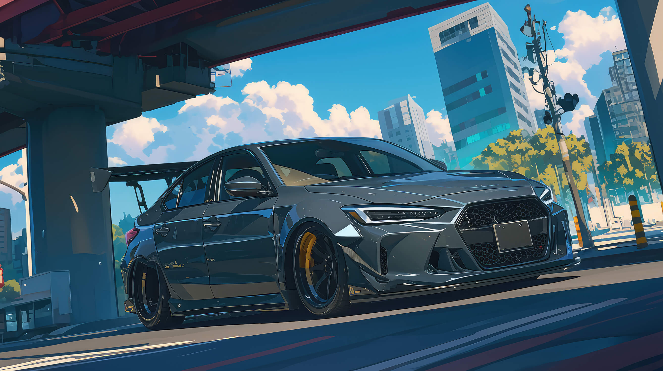 Papier Peint Anime Voiture