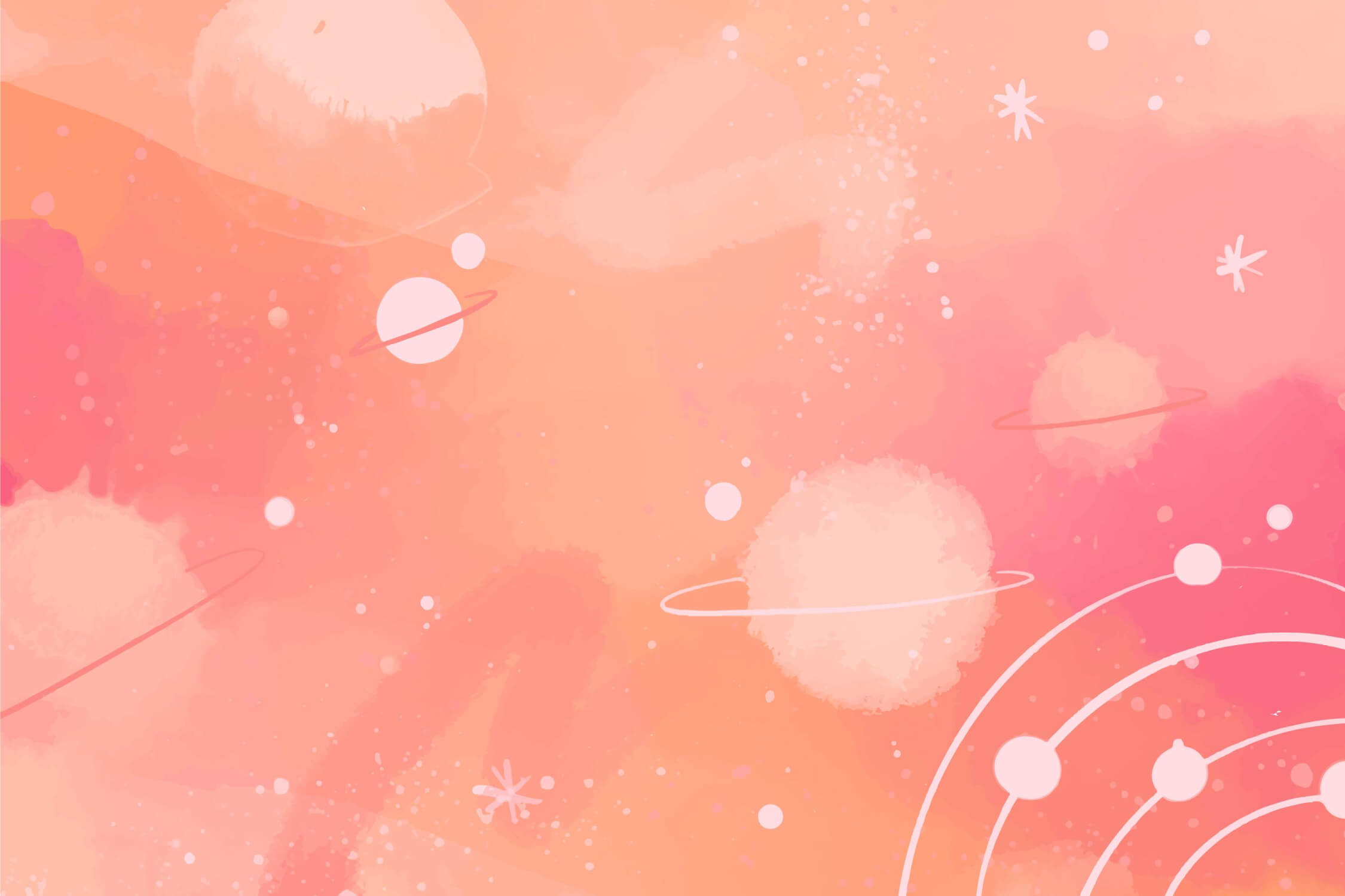 Papier Peint Ado Fille Espace Planete Etoile