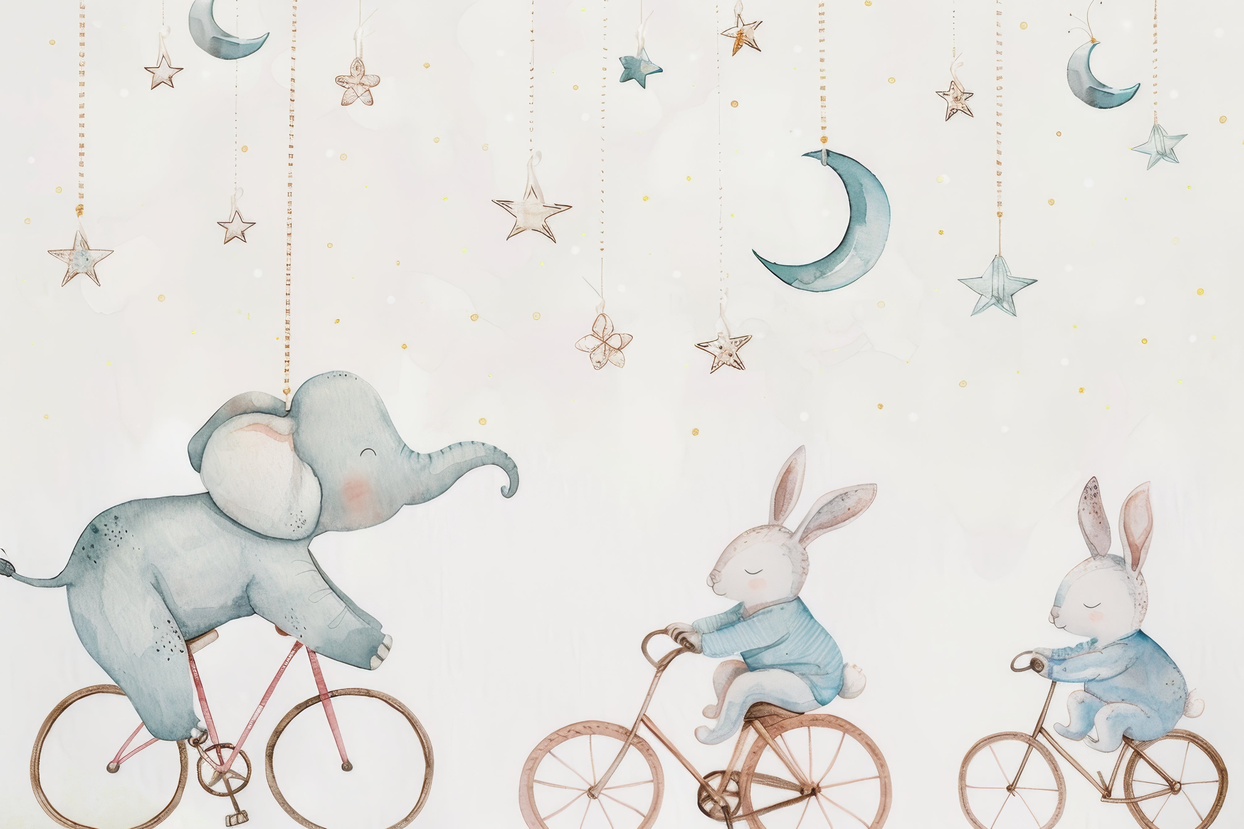 papier peint bébé cirque de la nuit