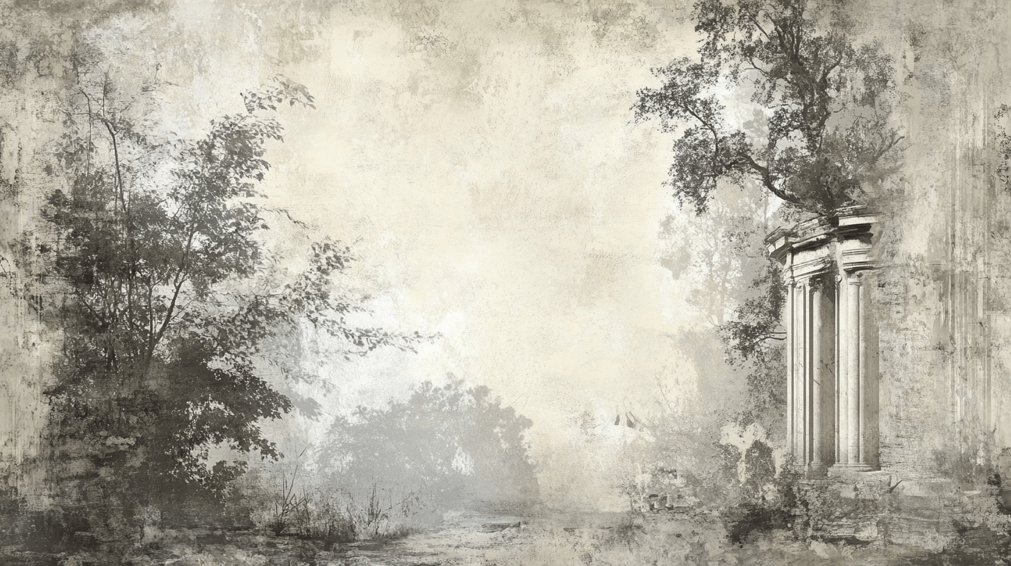 Papier Peint Vintage Gravure