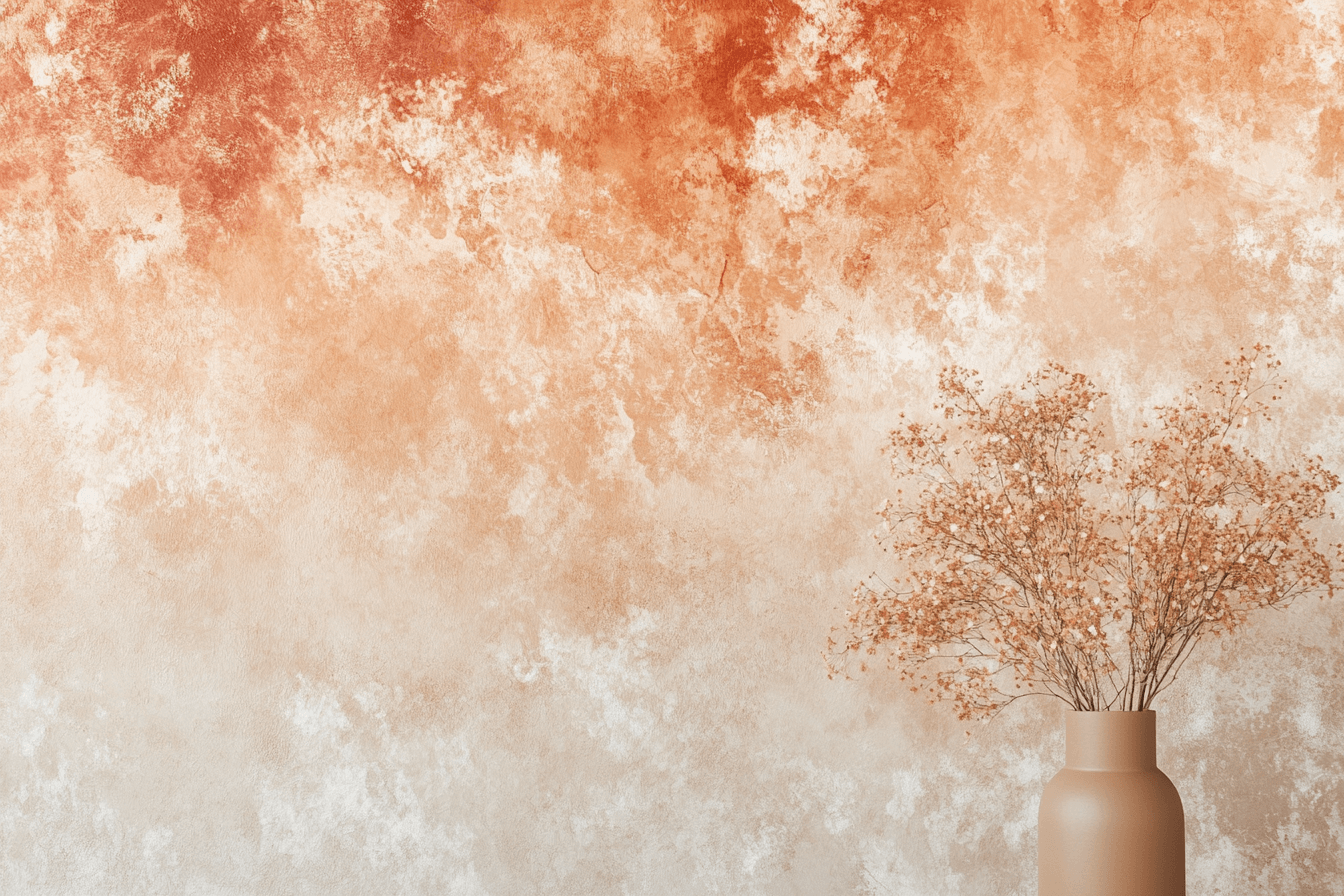 Papier Peint Terracotta Effet Tie And Dye