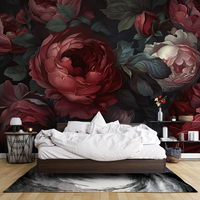 Papier peint pluie de fleurs leroy merlin mur