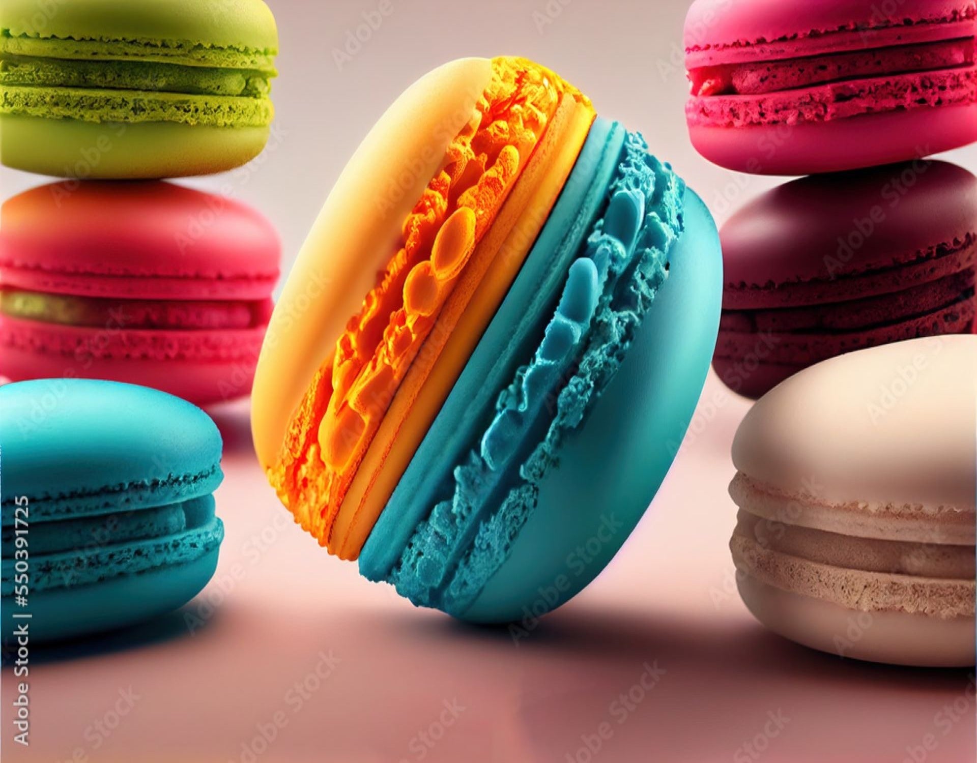 Papier Peint Macaron
