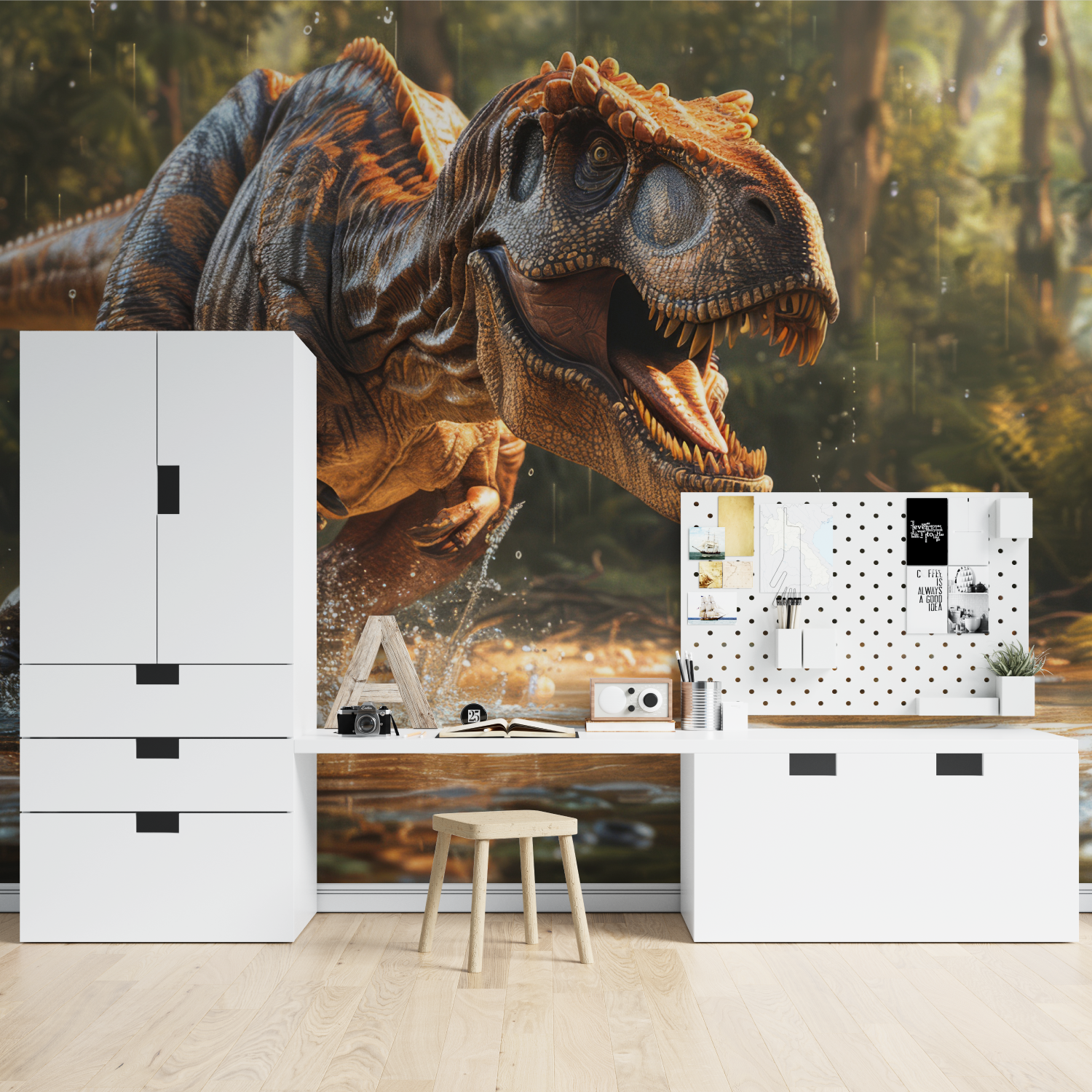 Papier Peint Tyrannosaurus rex à l'état sauvage - chambre spiderman