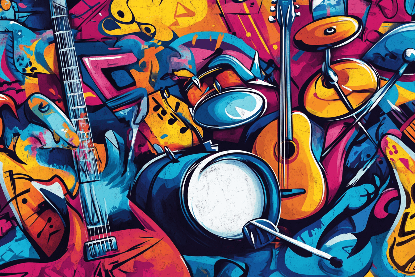 Papier Peint Fresque Musique