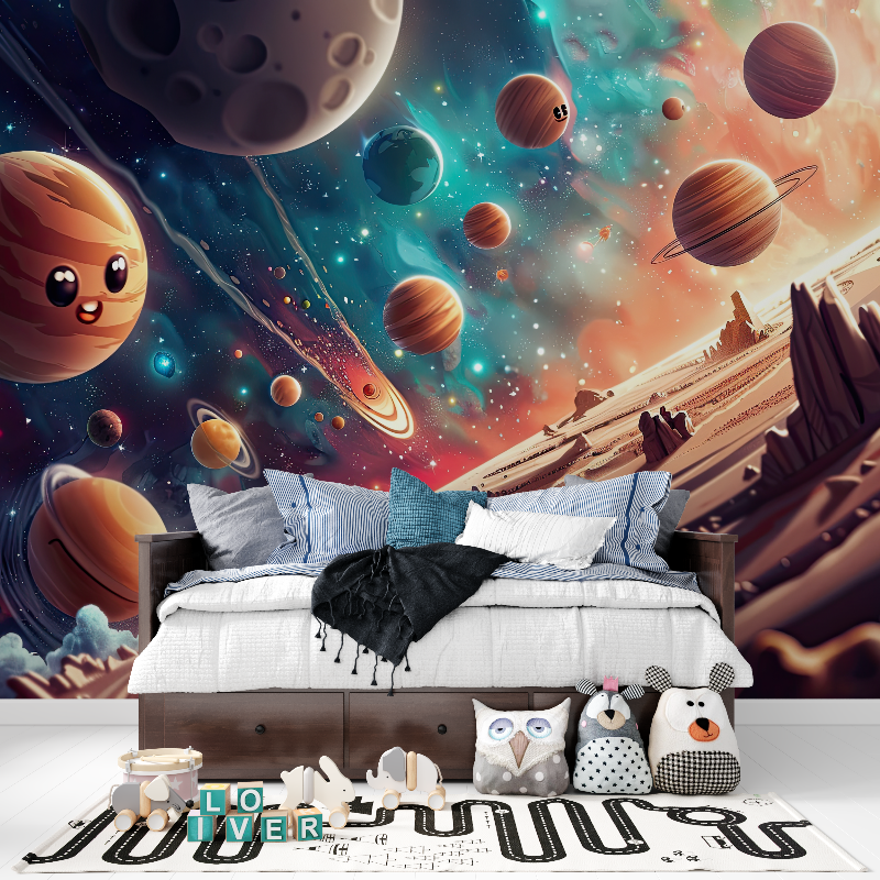 Papier peint poster xxl espace panoramique garcon