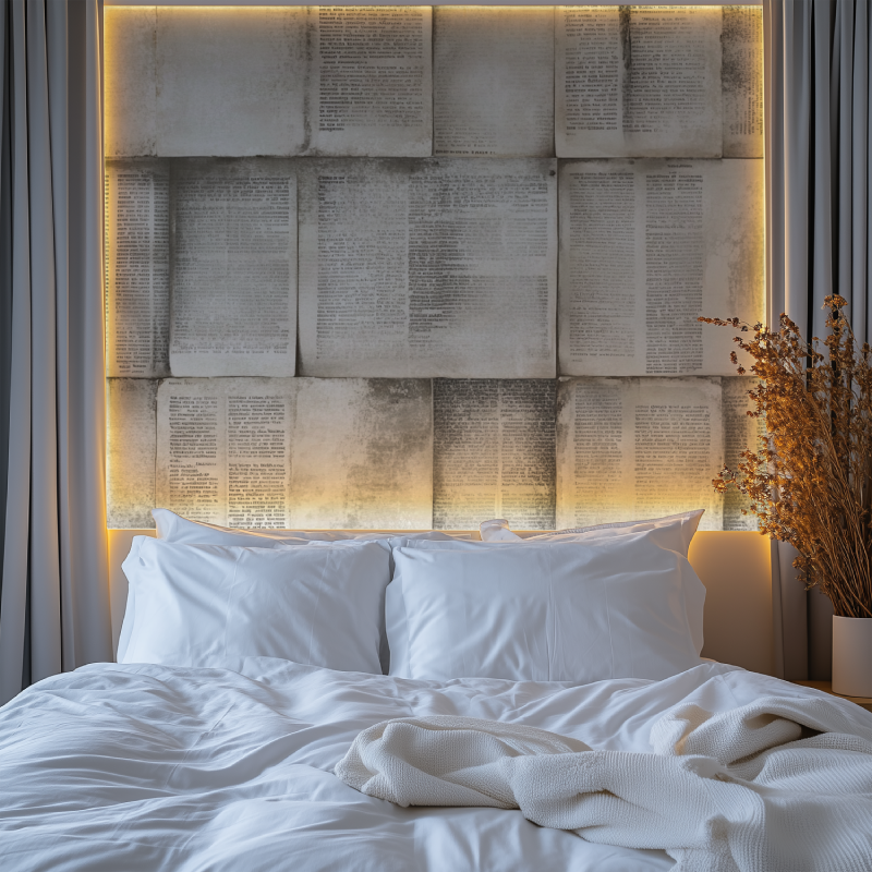 Papier peint vintage vieux journaux chambre premium