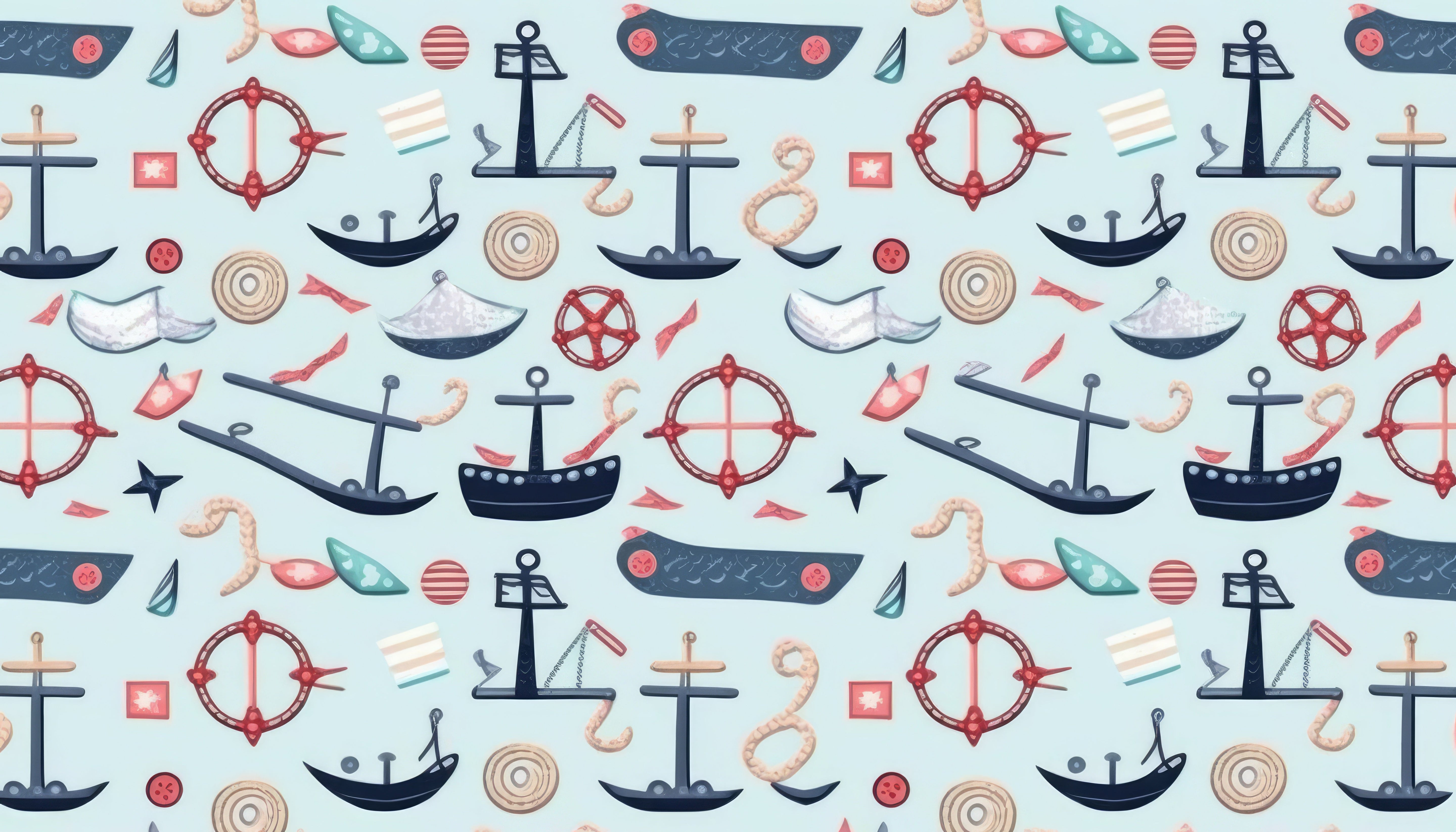Papier peint bébé motif nautique