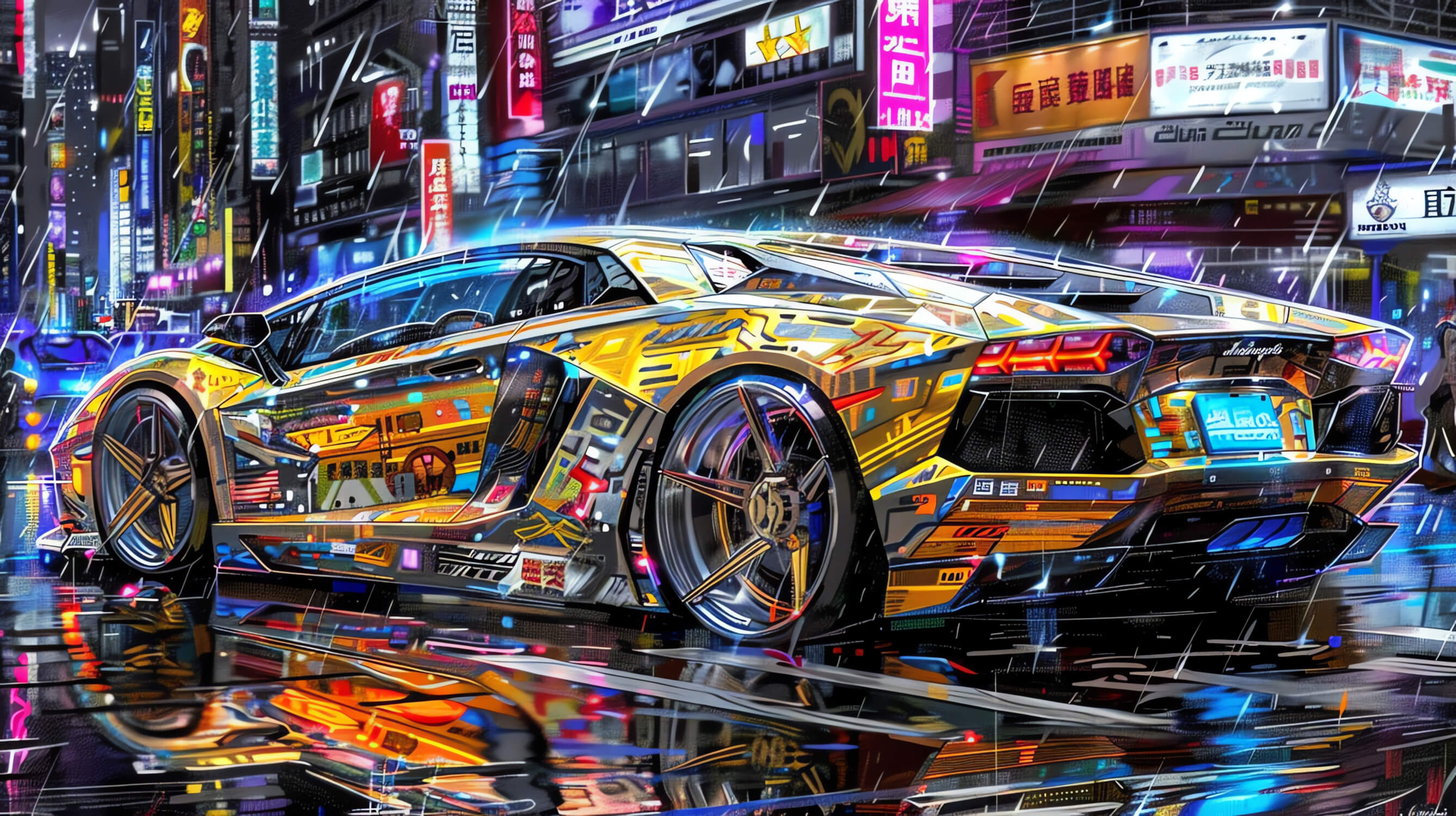 Papier Peint Voiture De Sport