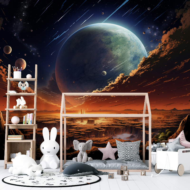 Papier peint trompe loeil espace 12