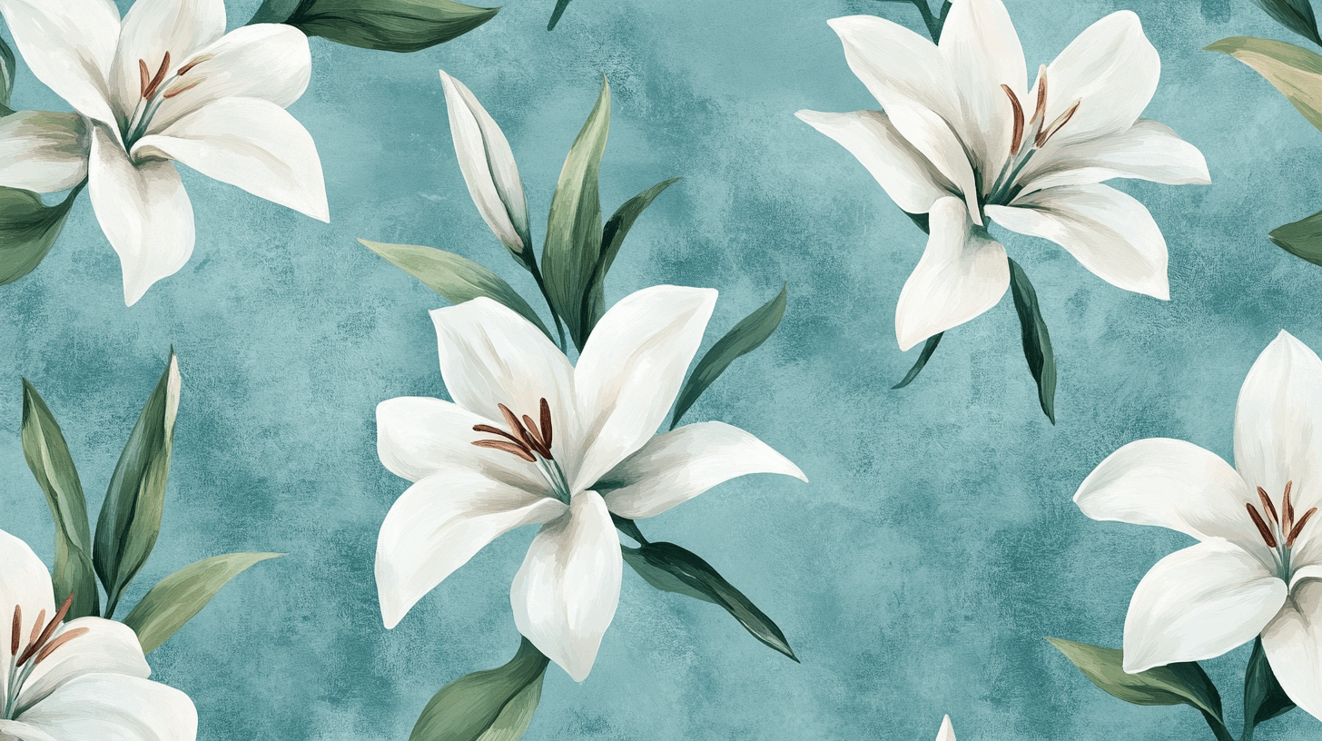Papier Peint Fleur Lys