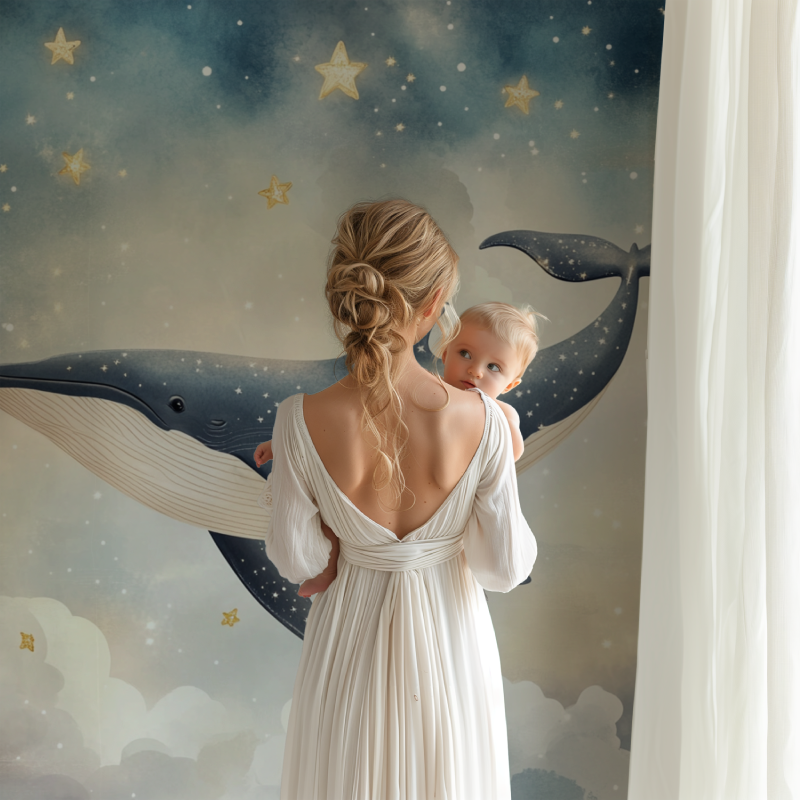 Papier peint marin nuage voyageur bb123