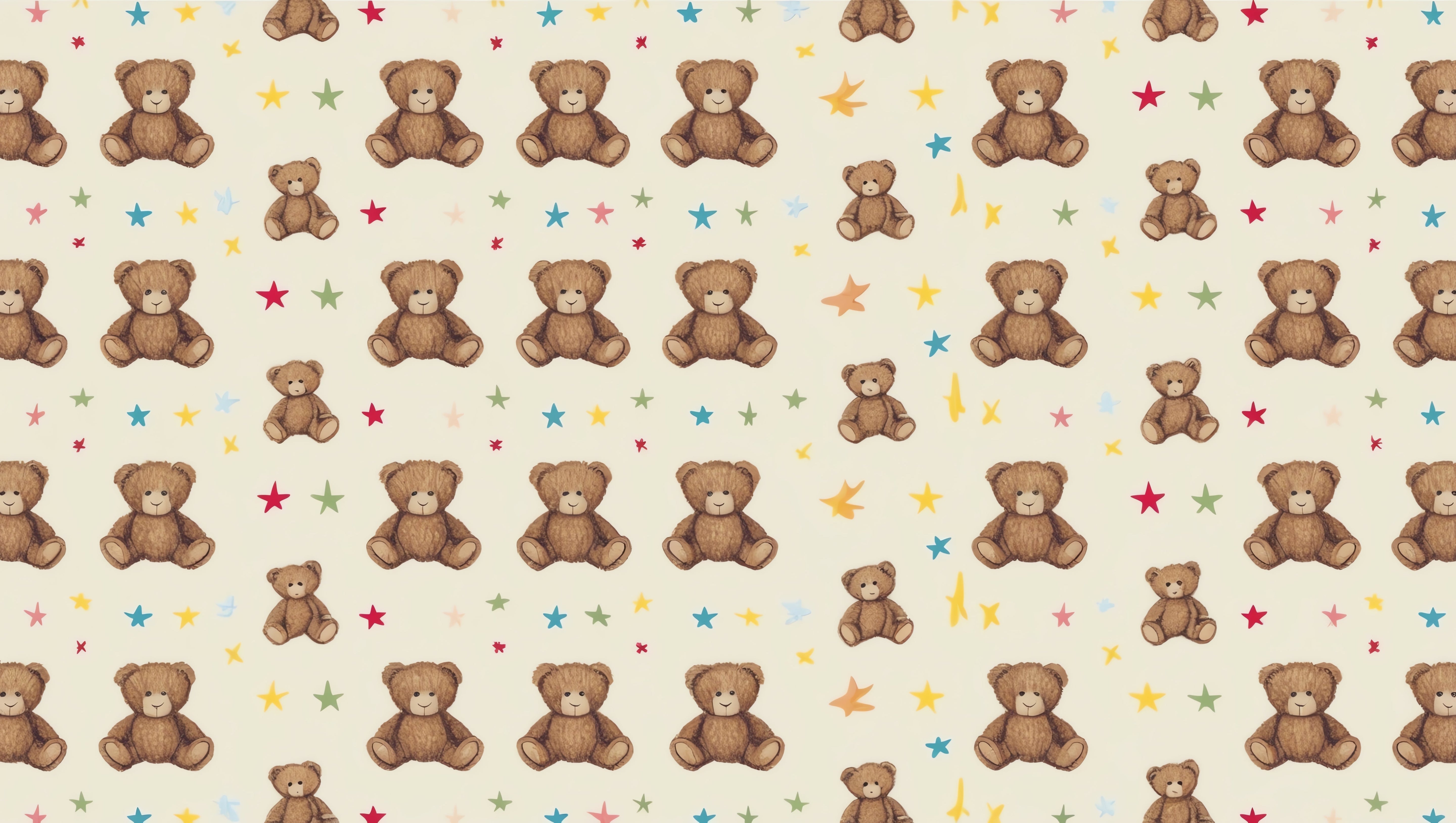 Papier peint bébé petit ours