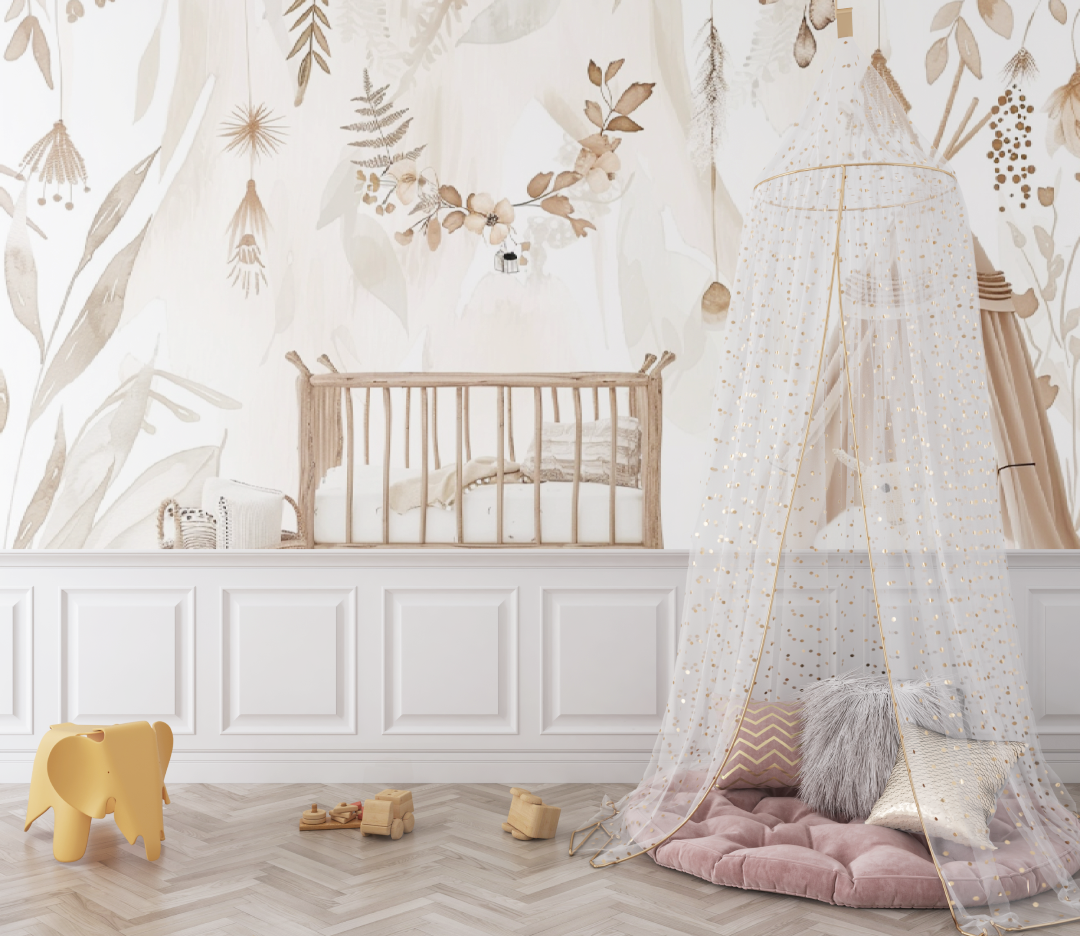 Papier peint Chambre Bébé Bohème - bebe unisexe