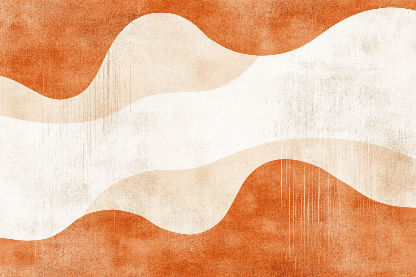 Papier Peint Terracotta Panoramique Abstrait Salon