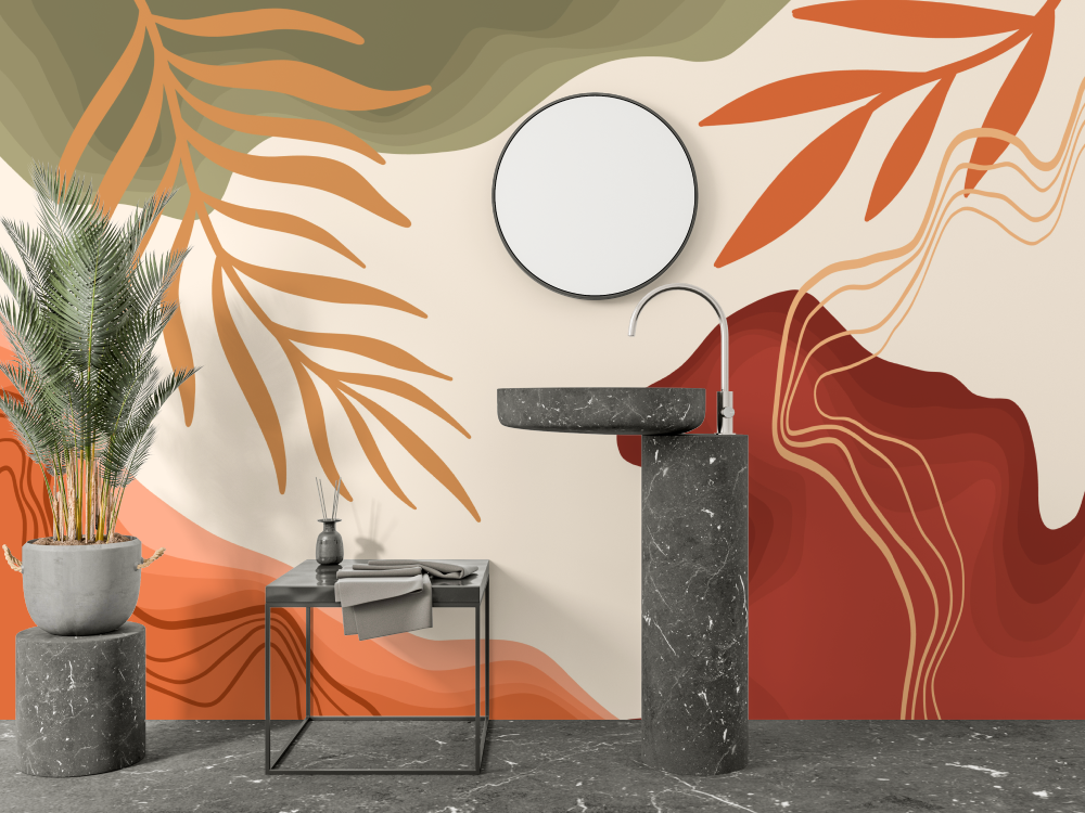 Papier peint tendance salle de bain salle bain