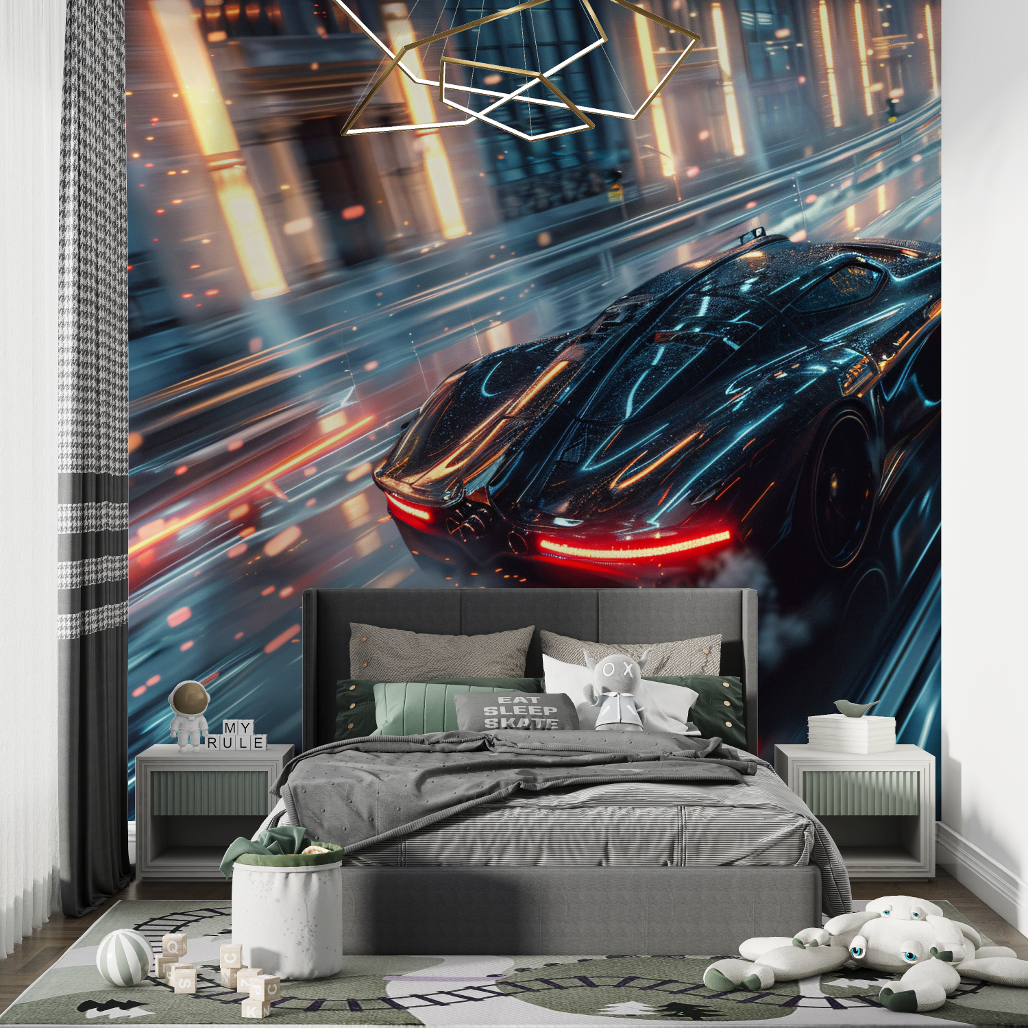Papier peint chambre adulte tuning voiture chambre de garcon