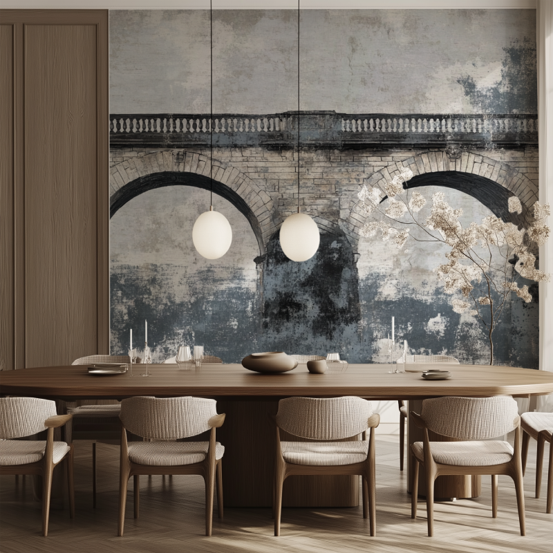 Papier peint vintage nantes salle manger tendance