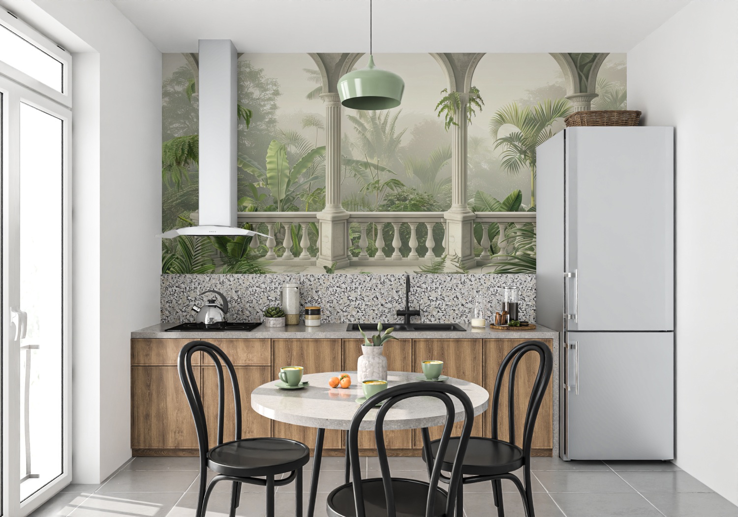 Papier Peint 3D Trompe L'Oeil Chambre - tendance mur