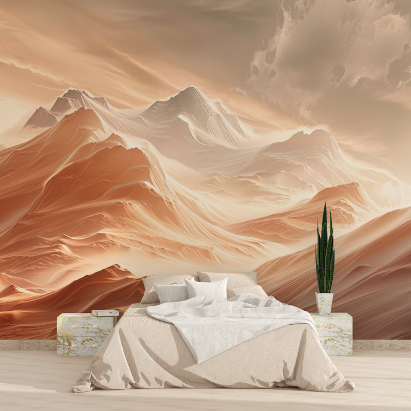 Papier peint montagne chaine des aravis tapisserie 2025