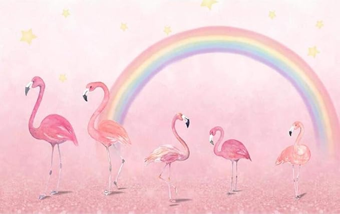 Flaming pink wallpaper decor