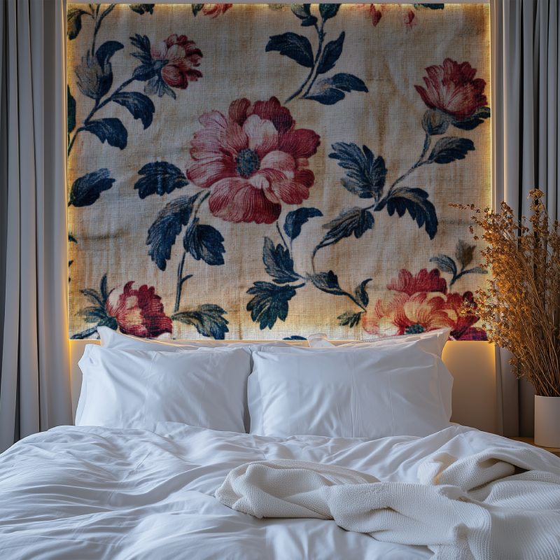 Papier peint vintage intisse chambre premium