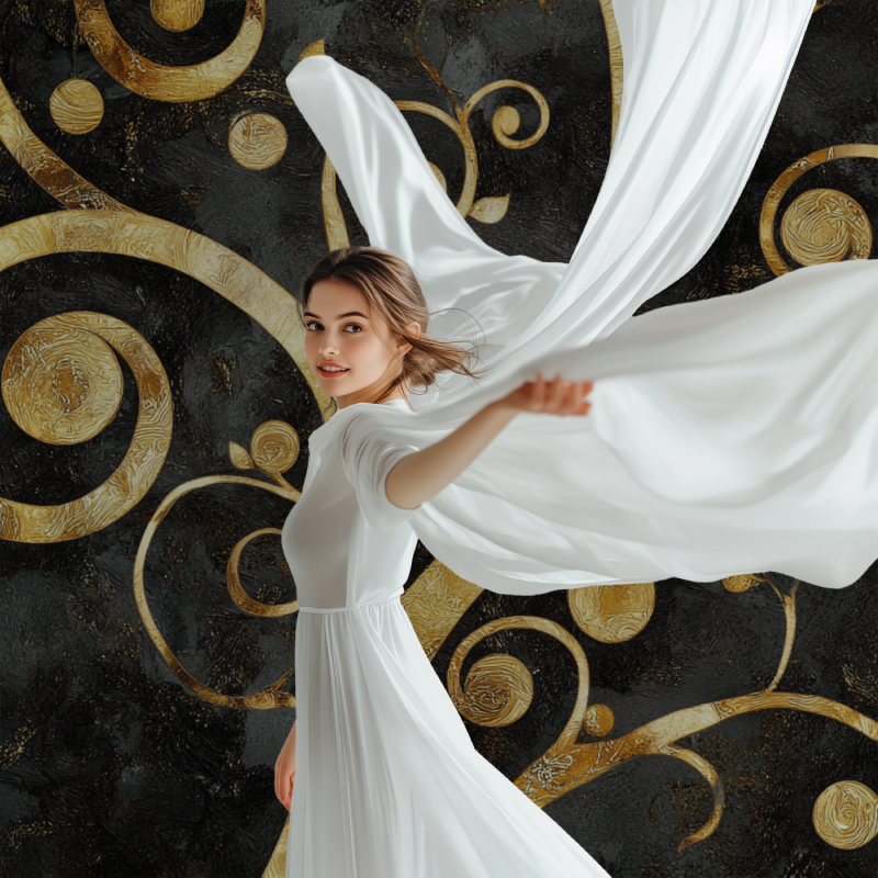 Papier peint arbre de vie klimt modele