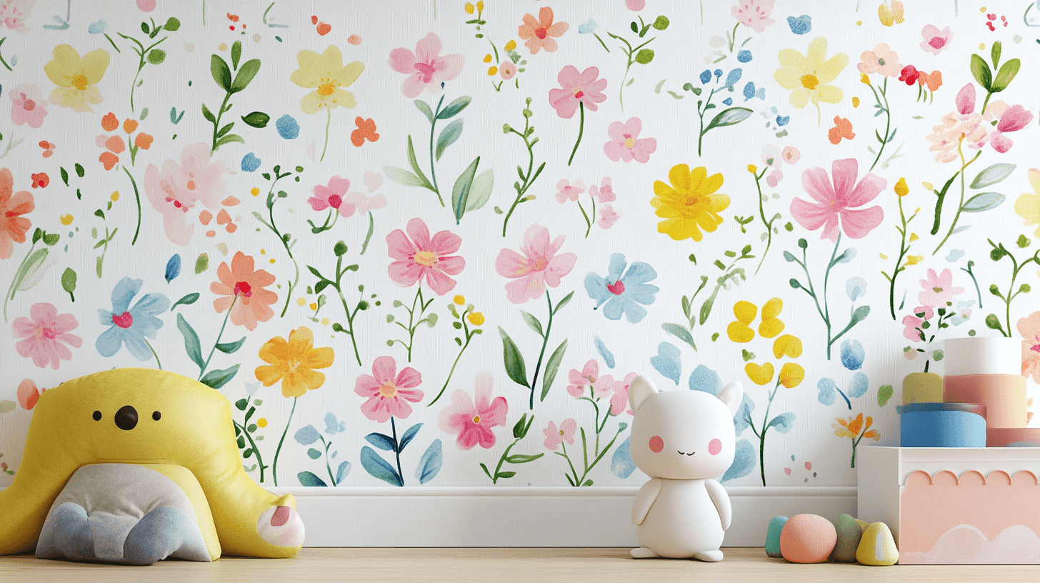 Papier Peint Fleur De Printemps Pour Enfants