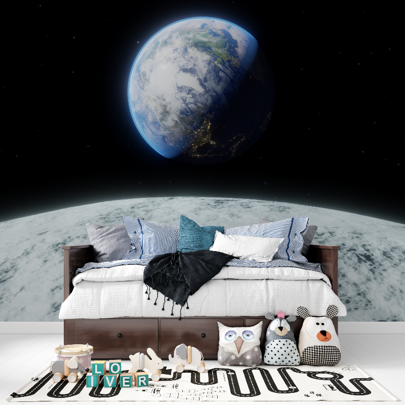 Papier peint theme lespace tapisserie pour ado