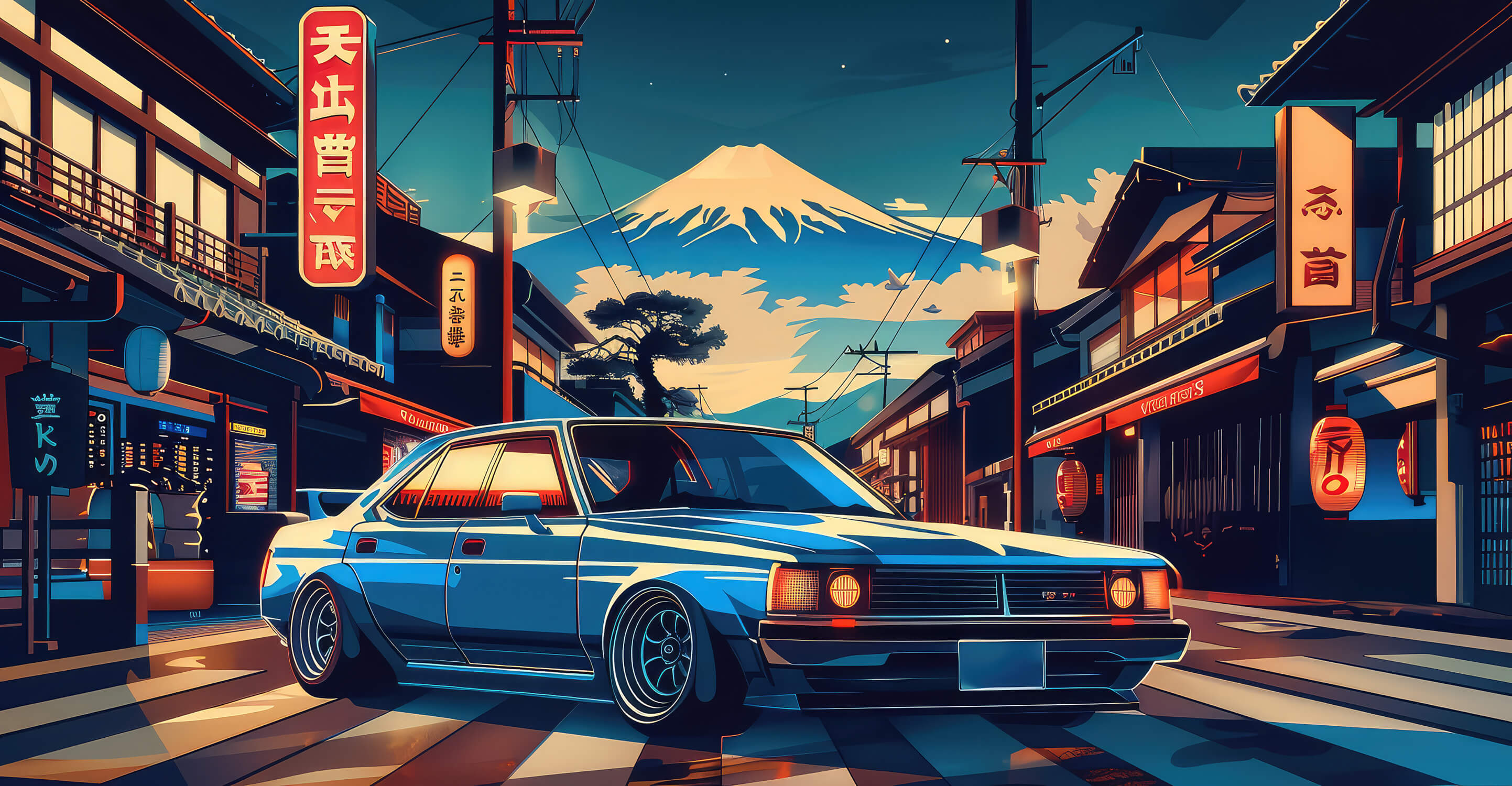 Papier Peint Voiture De Sport Anime