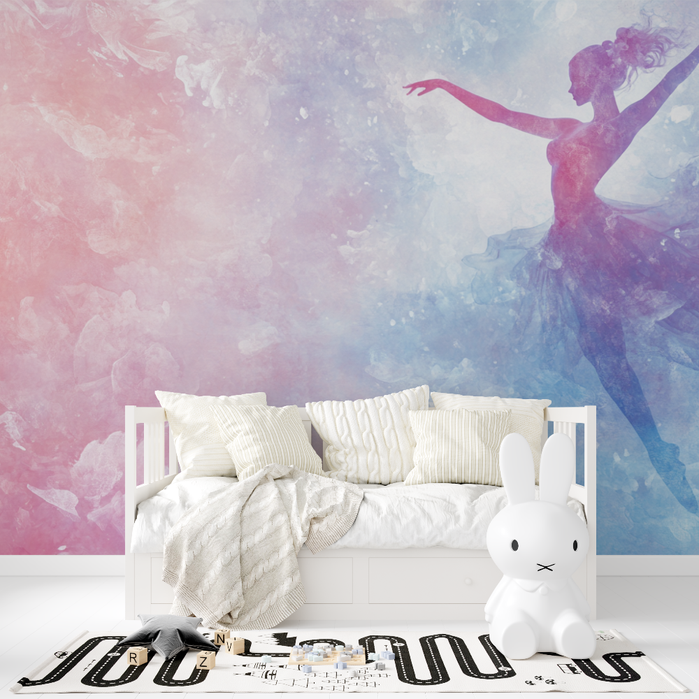 Papier peint danseuse etoile tapisserie fille