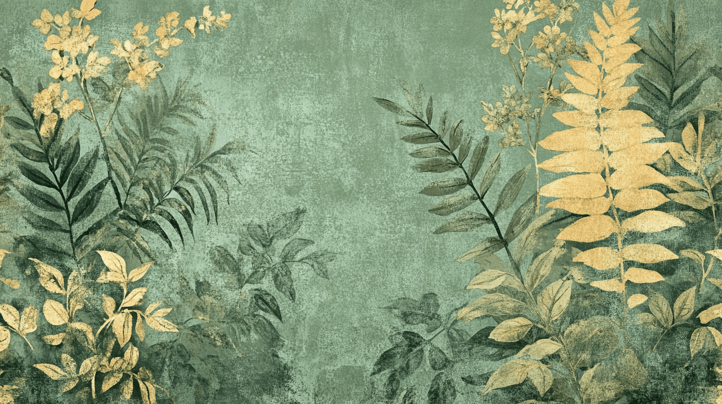 Papier Peint Vintage Kaki