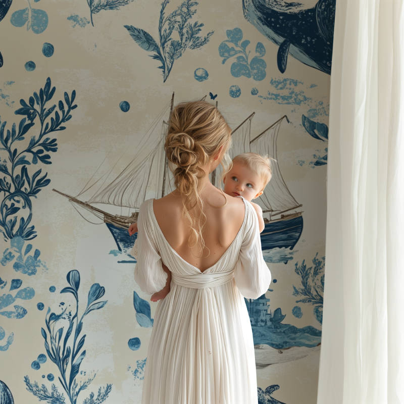 Papier peint marin nautique et ocean bb123