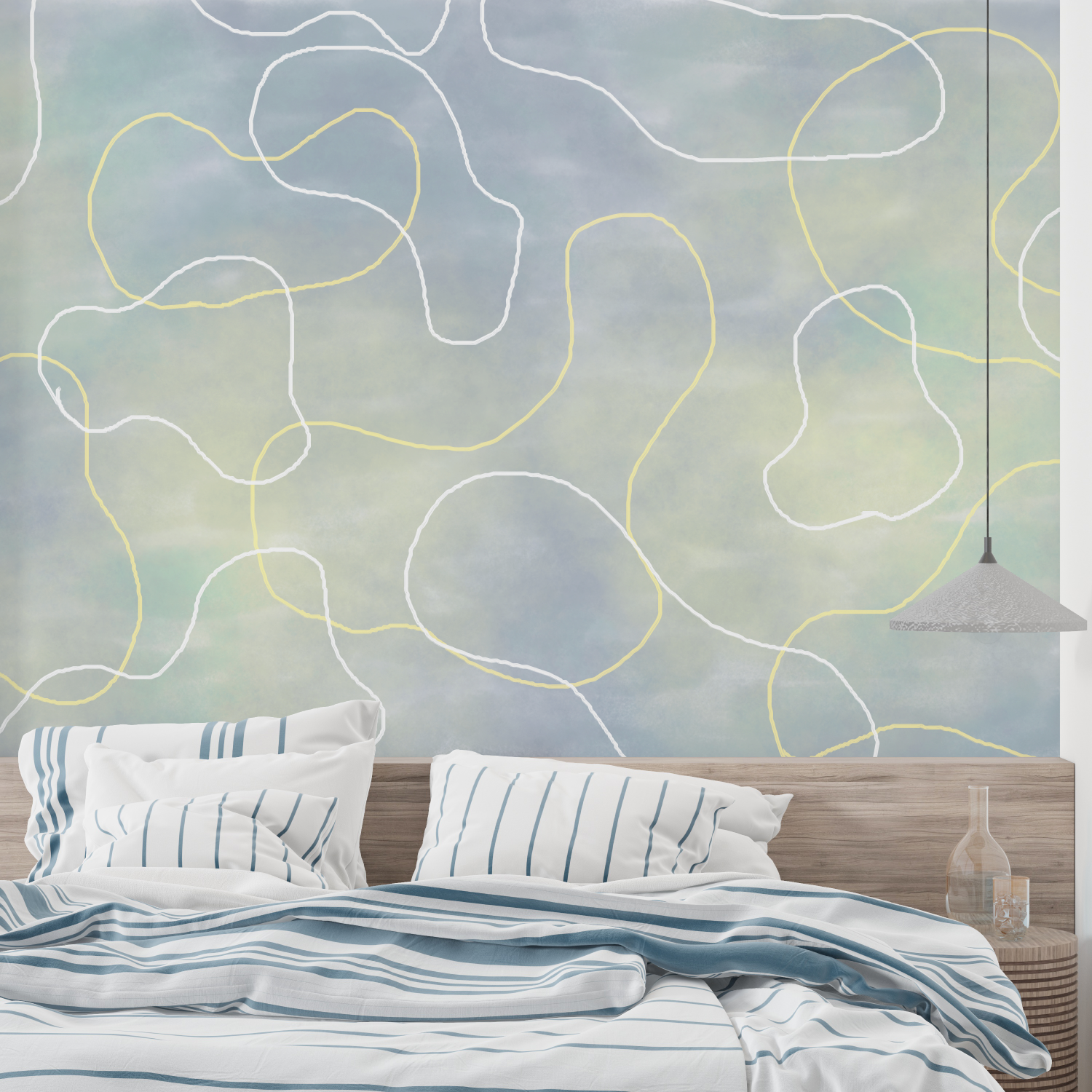 Papier peint aquarelle abstraites leroy merlin