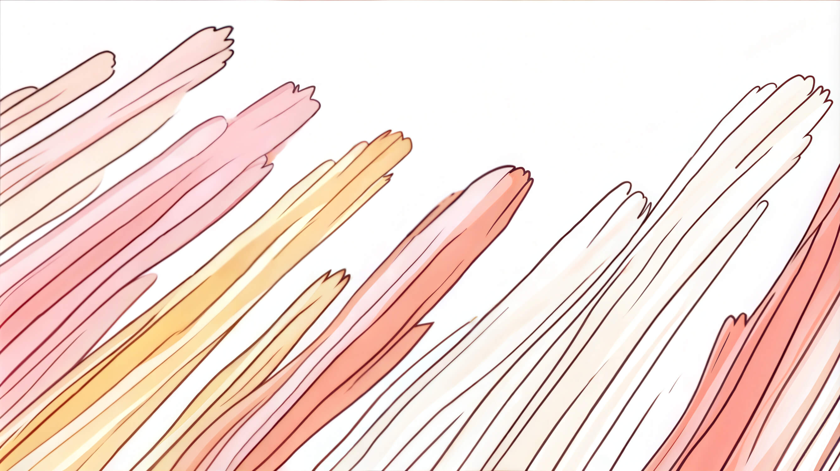 Papier Peint Aquarelle Lignes Abstraites