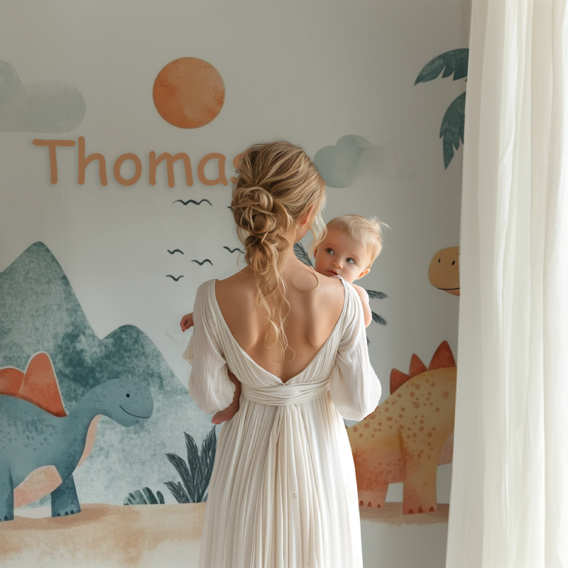 Papier peint prenom dino bb123