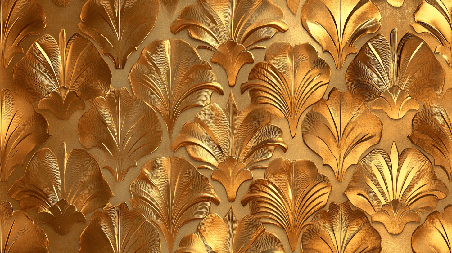 Papier Peint Vintage or