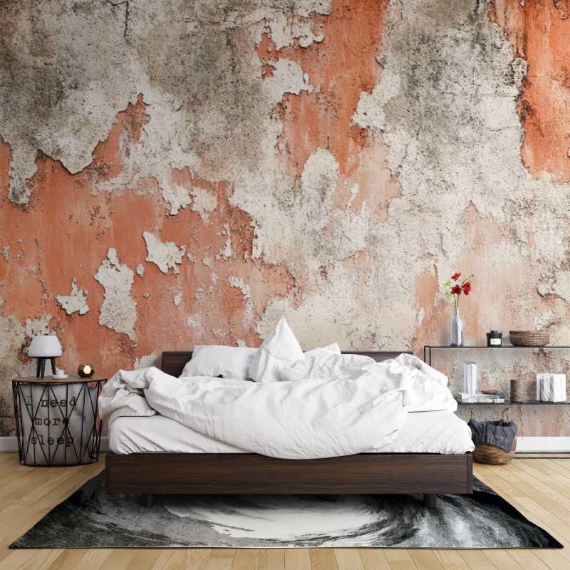 Papier peint terracotta effet beton cire leroy merlin mur