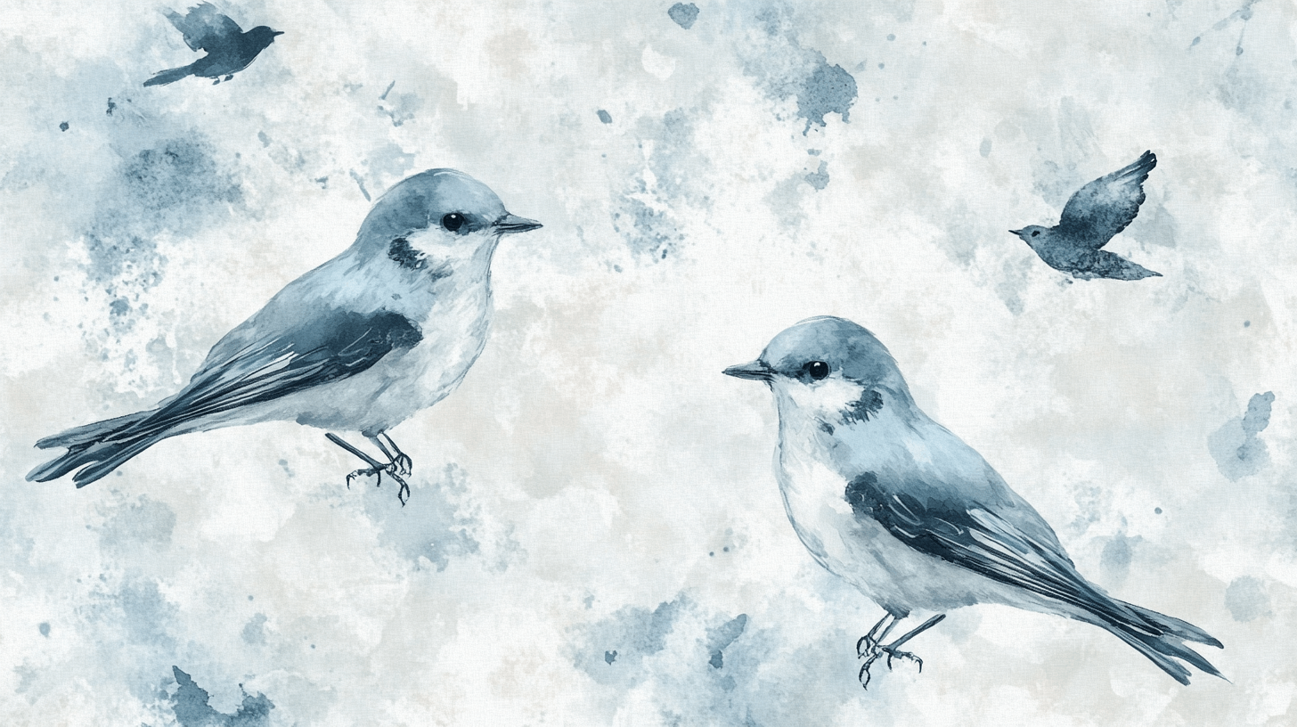 Papier Peint Vintage Oiseaux