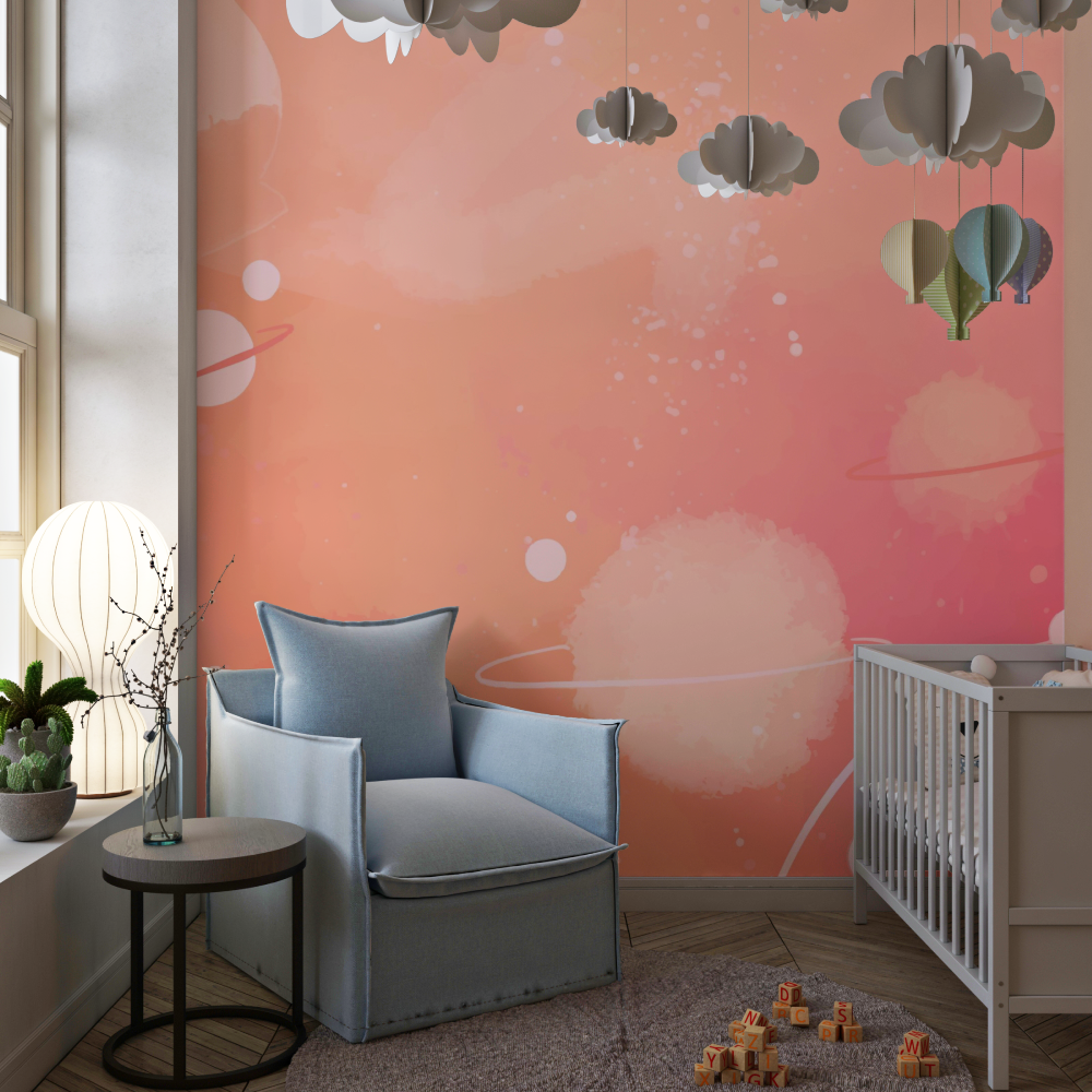 Papier peint ado fille espace p...te etoile chambre de fille