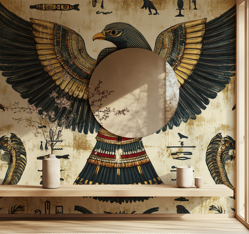 Papier peint vintage osiris miroir