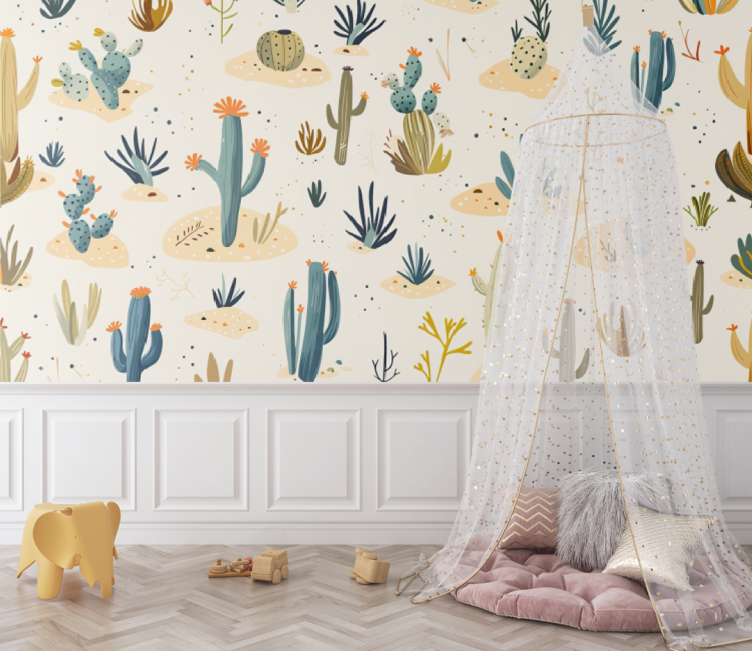 Papier peint bébé Thème Far West - chambre de bebe