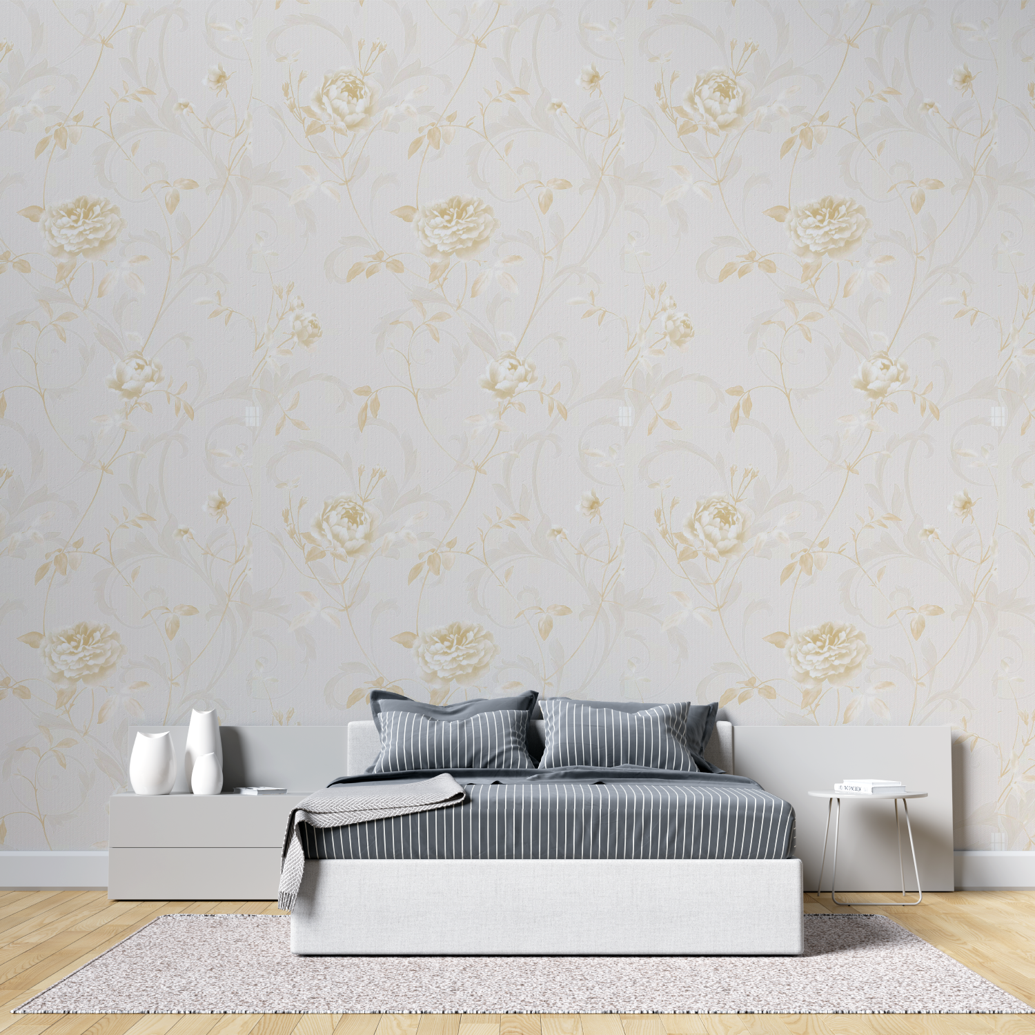 Papier Peint Beige Doré - tendance 2024