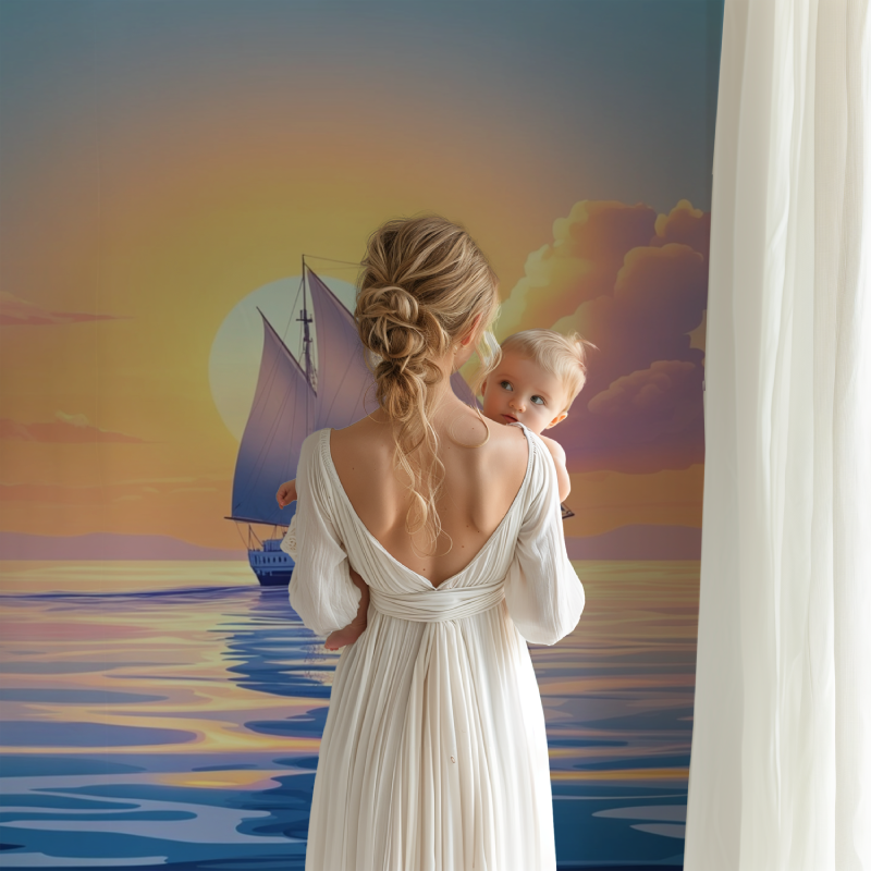 Papier peint marin reve dhorizon bb123