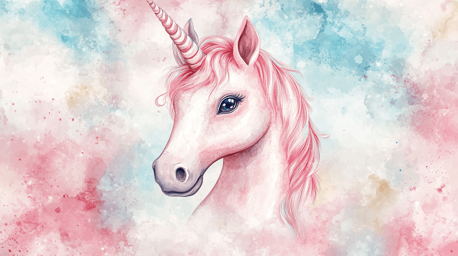 Papier Peint Licorne 3D Elégance 3D