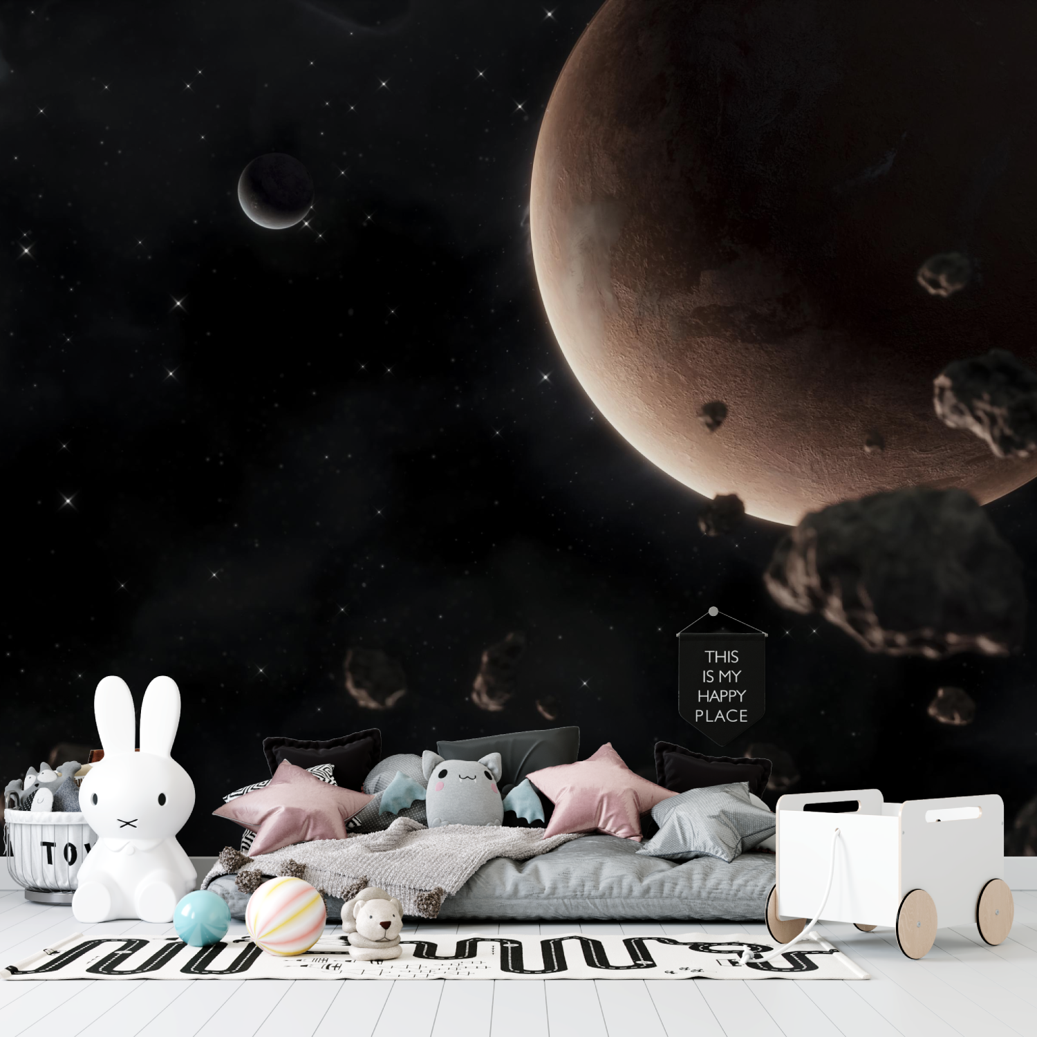 Papier peint espace chambre adulte tapisserie garcon