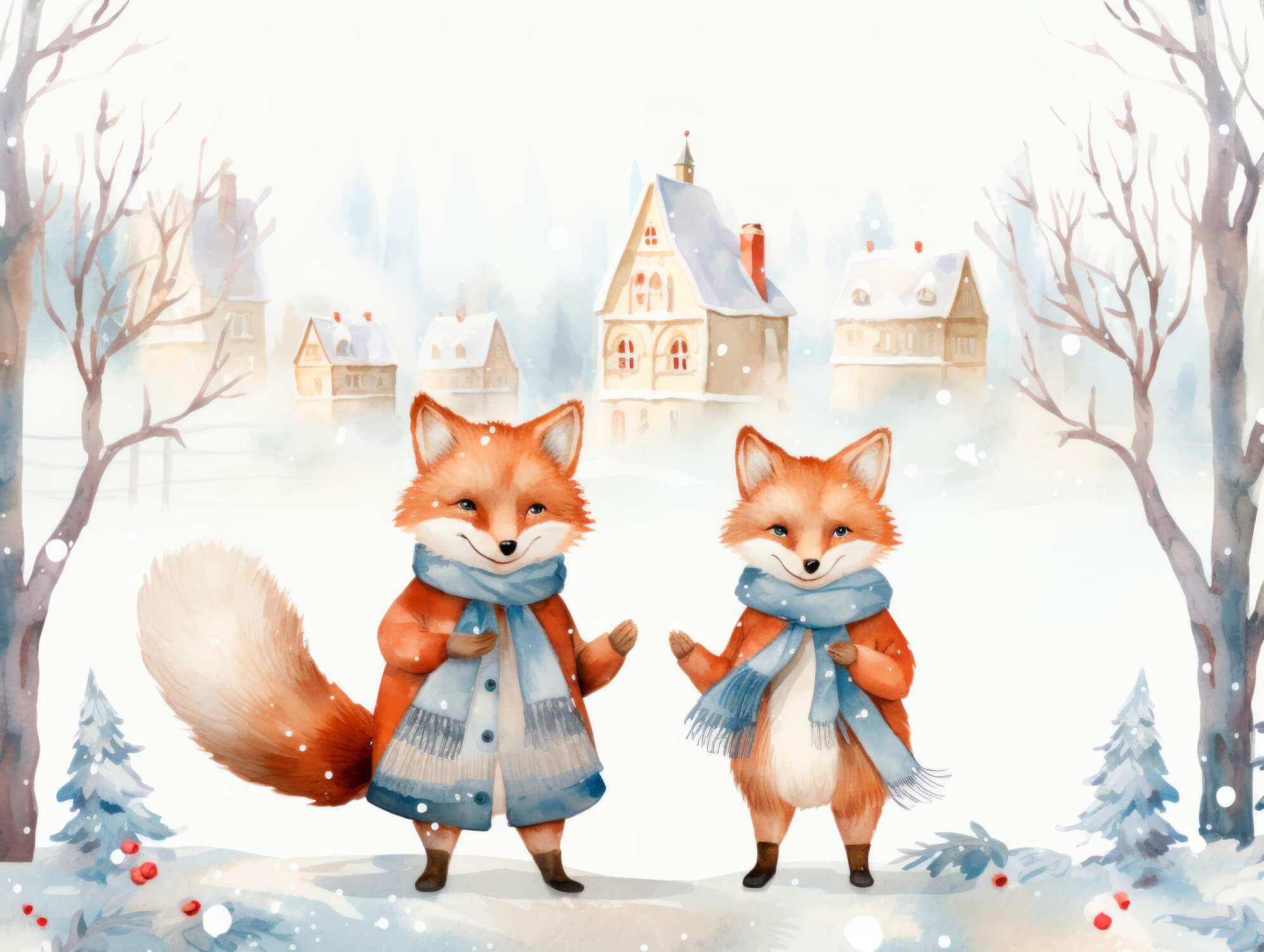 Papier Peint Chambre Bébé Renards