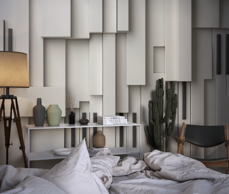 Papier peint partition musique chambre dado1